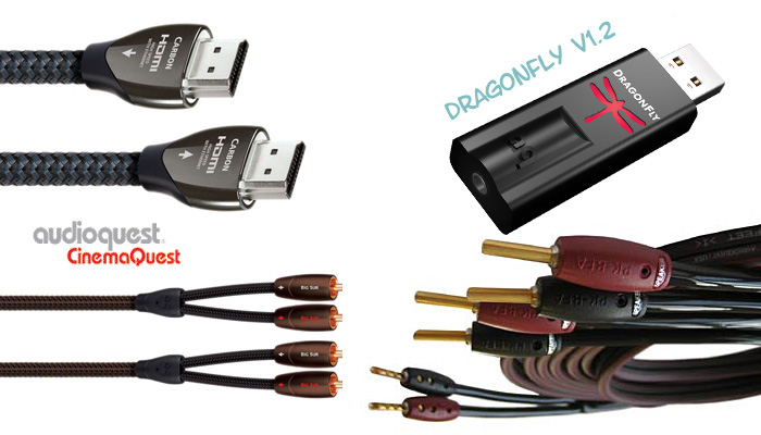 Audioquest Kabel und Dragonfly DA Wandler